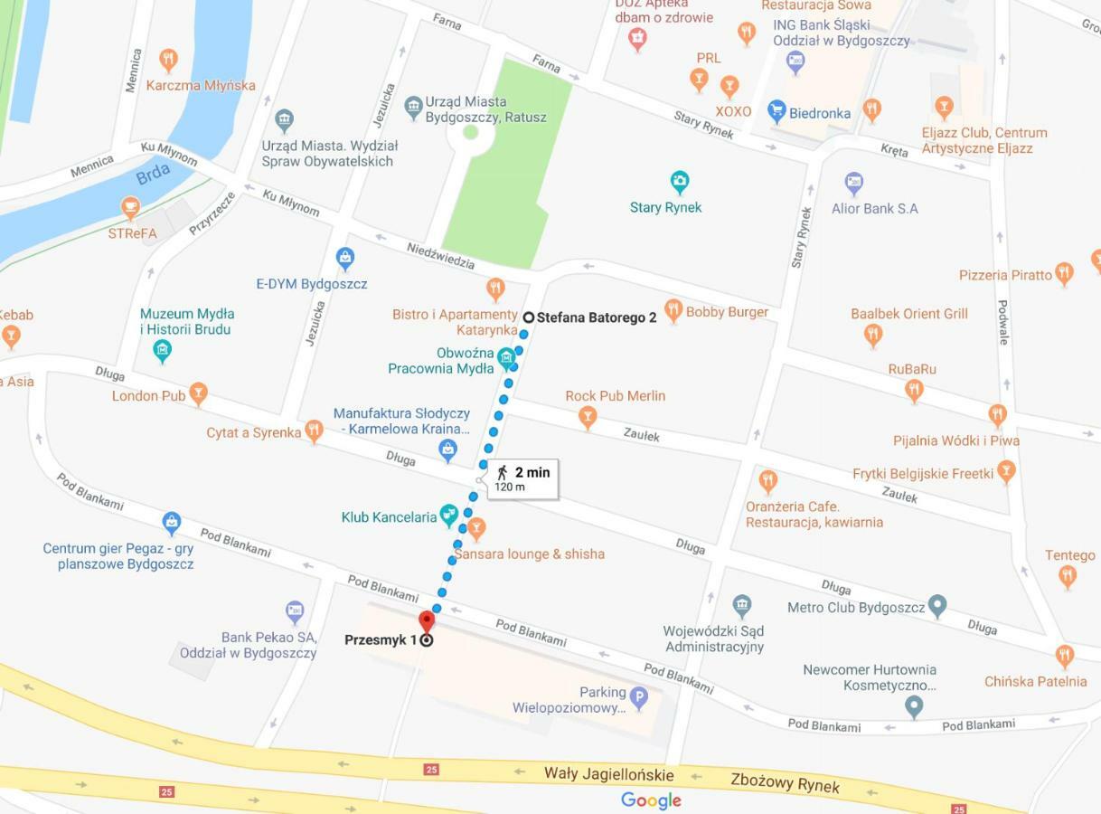 Apartamenty Batorego 2 - Stary Rynek Bydgoszcz Dış mekan fotoğraf